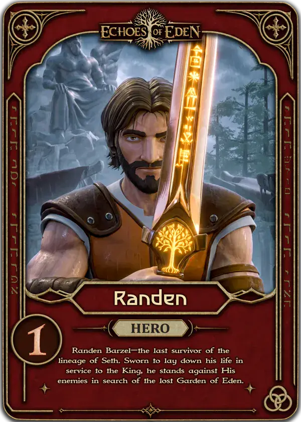 Echoes of Eden Character Card 1: Randen - HERO